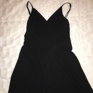 black mini dress